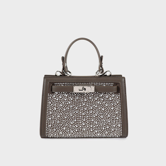 Borsa a mano PARIS MINI STRASS - GREY