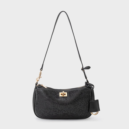 Borsa a spalla TIARA - BLACK GOLD