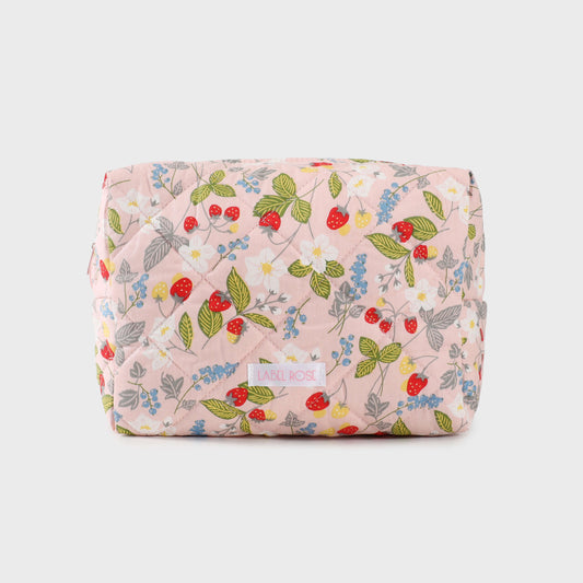 Trousse in tessuto con frutti BIG - ROSA