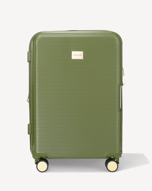 Valigia trolley lucido quattro ruote - VERDE