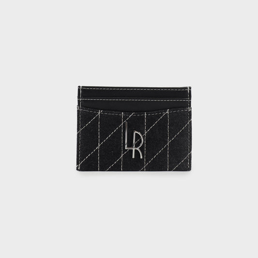 Portafoglio DENIM CARD WALLET - BLACK